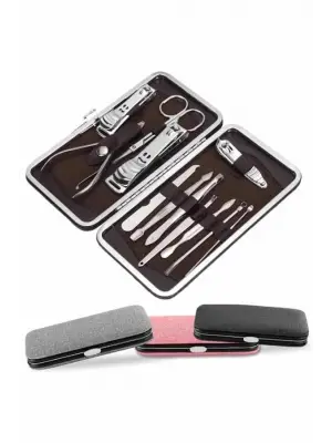 Tırnak Bakımı Tırnak Makası Profesyonel 12 Parça El Ayak Manikür Pedikür Seti