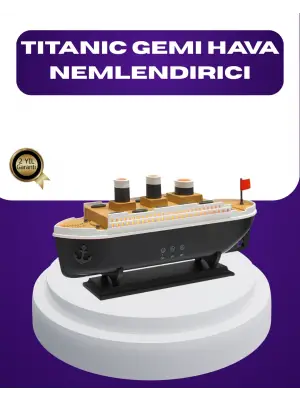 Titanik Gemi Tasarımlı Led Işıklı Hava Nemlendirici Buhar Efektli Oda Difüzörü