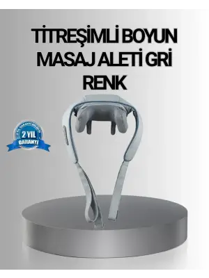 Titreşimli Boyun Masaj Cihazı Isı Terapili Şarjlı Vnb-01 Ergonomik U Tasarım