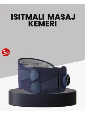 Titreşimli Masajlı Bel Kemeri Isıtmalı Destekli