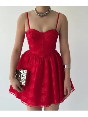 Toba İp Askılı Elbise