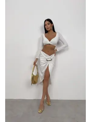 Toka Detay Asimetrik Etek