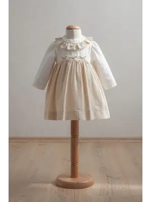 Tongs Baby Bebek Elbise 3914 Açık Sarı