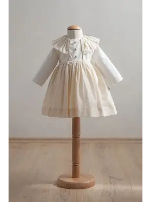 Tongs Baby Bebek Elbise 3918 Açık Sarı