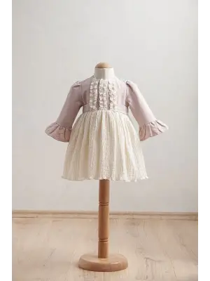 Tongs Baby Bebek Elbise 3922 Pudra