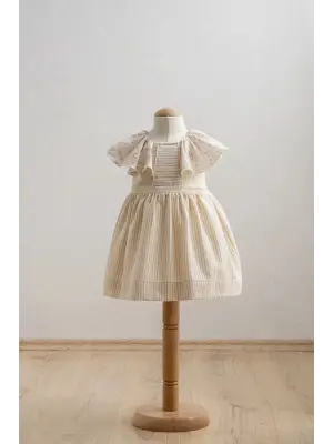 Tongs Baby Bebek Elbise 3944 Bej
