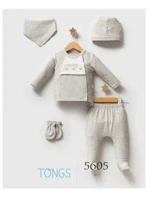 Tongs Baby Classic Bear 5li Hastane Çıkışı 5605 Gri