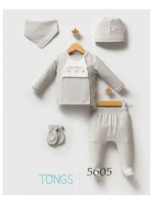 Tongs Baby Classic Bear 5li Hastane Çıkışı 5605 Gri