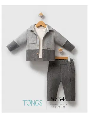 Tongs Baby Customary 3lü Takım 5734 Gri