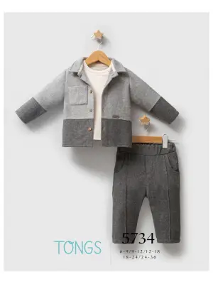 Tongs Baby Customary 3lü Takım 5734 Gri