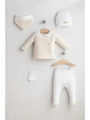 Tongs Baby Daisy Dream 5Li Zıbın Set 5464 Ekru