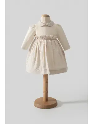 Tongs Baby Elbise 8050 Ekru