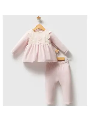 Tongs Baby Etamine 2li Takım 5683 Pembe