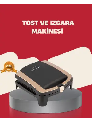 Tost Makinesi Yapışmaz Plaka 1500 Watt Güçlü Performans