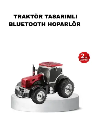 Traktör Tasarımlı Bluetooth Hoparlör 12w Tws Destekli Nostaljik Model