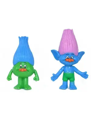Omarı Yağmur Ormanı Trolls Şans Bebekleri Figür Seti - Renkli ve Sevimli
