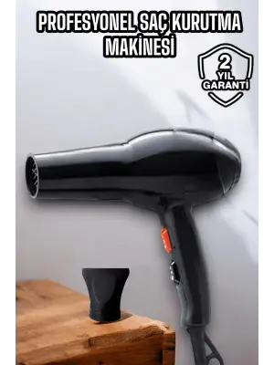 Tüm Saç Tiplerine Uygun, İki Kademeli Hız Ayarlı Fön Makinesi