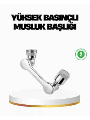 Üç Segmentli 1080 Derece Musluk Atı Esnek Döner Havalandırıcı Pratik Kullanım