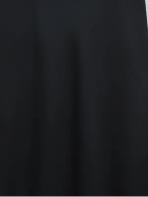 Ucu Dantel Detaylı Saten Etek -Siyah