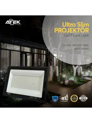 Ultra Slim Projektör Dış Mekan Led Işık