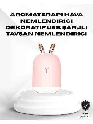 Ultrasonik Hava Nemlendirici 200 Ml Aroma Difüzör Led Işıklı Sessiz