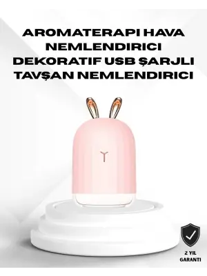 Ultrasonik Hava Nemlendirici 200 Ml Aroma Difüzör Led Işıklı Sessiz