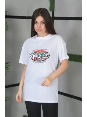 Unisex Baskılı Tişört - Modern ve Rahat
