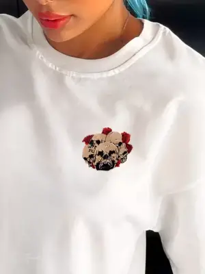 Unisex Oversize Baskılı T-Shirt