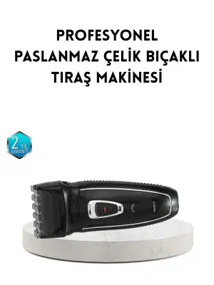 Unisex Şarjlı Saç Ve Sakal Kesme Makinesi – Sessiz Motor, 1–12 Mm Ayarlanabilir Başlık
