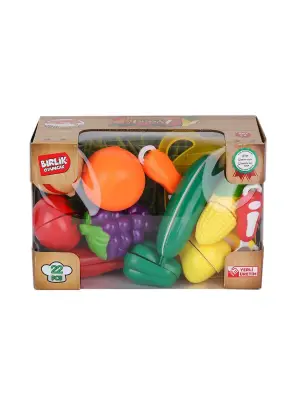 URT007-KUTU-2AB 22 PCS KESİLEBİLİEN SEBZE MEYVELER