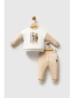 U.S. Polo Assn 2 li Takım USB2548 Beyaz-Bej