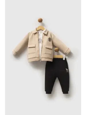 U.s. Polo Assn 3lü Takım Usb2549 Bej
