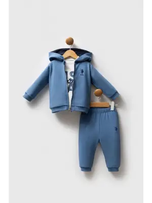 U.S. Polo Assn 3lü Takım USB2558 Mavi