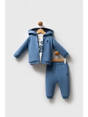 U.s. Polo Assn 3lü Takım Usb2558 Mavi