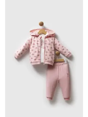 U.s. Polo Assn 3lü Takım Usb2712 Açık Pembe