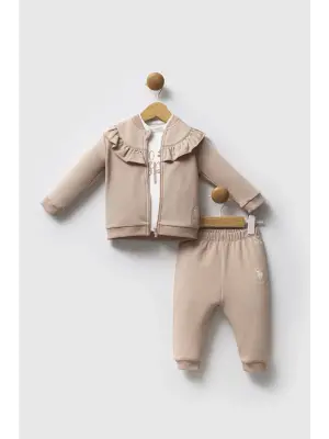 U.S. Polo Assn 3lü Takım USB2723 Biscuit