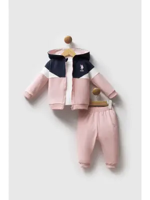 U.S. Polo Assn 3lü Takım USB2758 Açık Pembe
