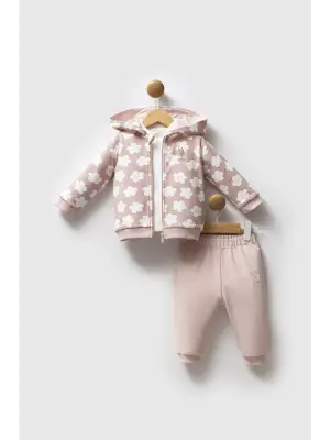 U.S. Polo Assn 3lü Takım USB2771 Pudra