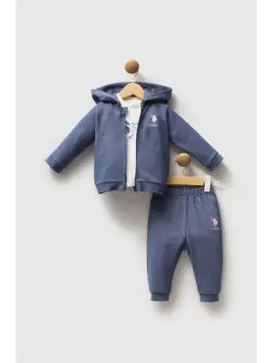 U.S. Polo Assn 3lü Takım USB2778 Mavi