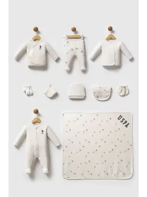 U.S. Polo Assn Hastane Cıkısı 10’lu set USB2602 Ekru