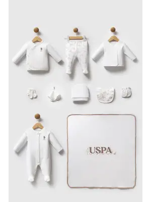 U.S. Polo Assn Hastane Çıkışı 10’lu set USB2704 Beyaz