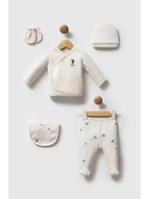 U.S. Polo Assn Hastane Çıkışı 5’li set USB2603 Ekru