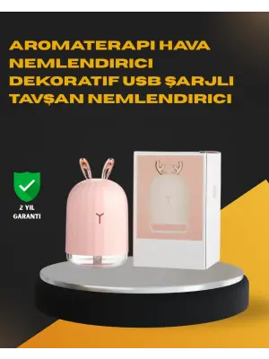 Usb Bağlantılı Sessiz Çalışan Led Işıklı Nemlendirici Difüzör 200 Ml