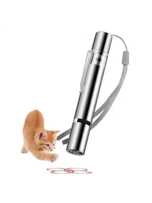 Usb İle Şarj Edilebilen 3ın 1 Kırmızı Işık +beyaz Led Meşale Işık + Uv El Feneri Kedi Lazeri