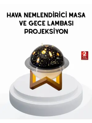 Usb Mini Hava Nemlendirici Ve Projeksiyon Lamba – Taşınabilir, Sessiz, Dekoratif Aromaterapi Cihazı
