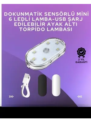 Usb Şarjlı, 3 Saat Kesintisiz Çalışan Araba Atmosfer Işıkları