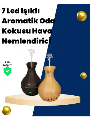 Usb Şarjlı 7 Renk Led Işıklı Sessiz Çalışan Mini Hava Nemlendirici