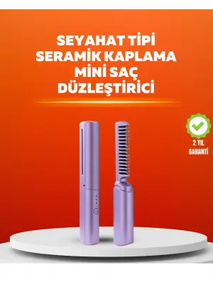 Usb Şarjlı Kablosuz Saç Düzleştirici – Seyahat Ve Günlük Kullanım