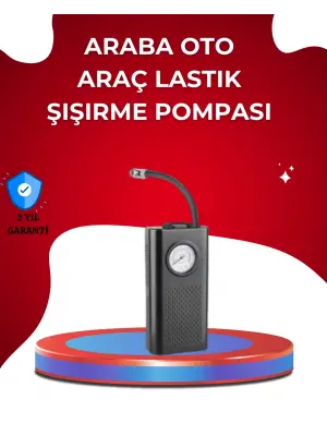 Usb Şarjlı Kompakt Elektrikli Hava Kompresörü 3000 Mah