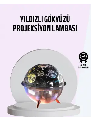 Usb Şarjlı Uzay Temalı Işık Projektörü Hava Nemlendirici
